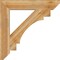 Ekena Millwork Merced Slat Rough Sawn Bracket, Western Red Cedar, 6"W x 38"D x 38"H BKT06X38X38MRC06RWR - alternate 4